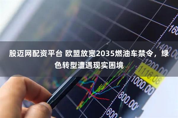 股迈网配资平台 欧盟放宽2035燃油车禁令,绿色转型遭遇现实困境